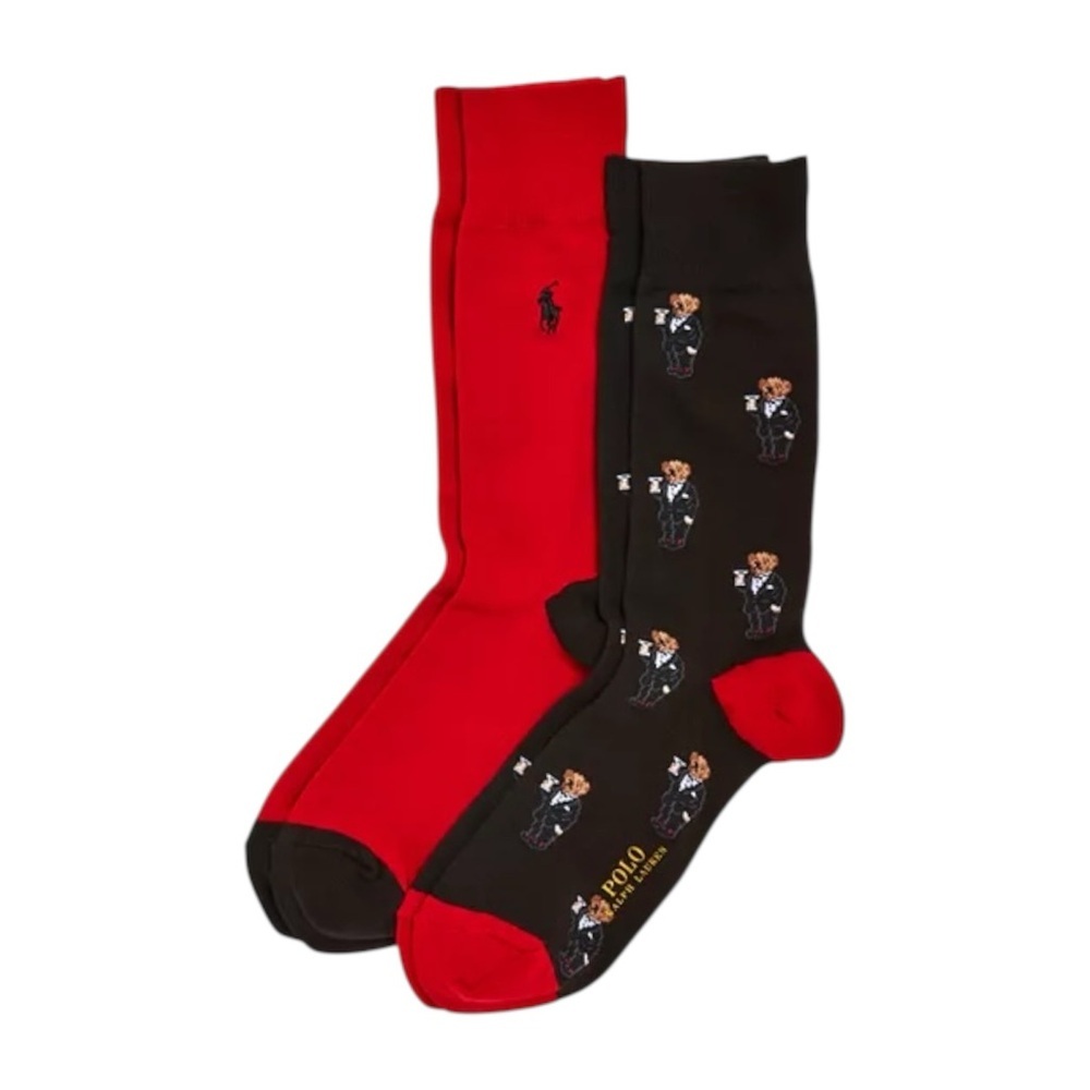 Polo Ralph Lauren Mini Martini Bear Slack Socks